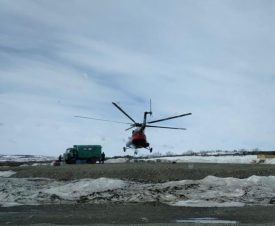Вертолет с красной икрой дал деру от полицейских
